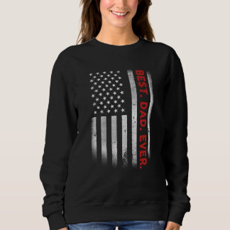 Bester Vater je US-amerikanische Flagge für Vatert Sweatshirt