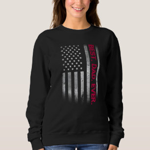 Bester Vater je US-amerikanische Flagge für Vatert Sweatshirt