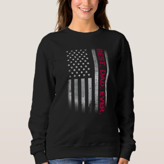Bester Vater je US-amerikanische Flagge für Vatert Sweatshirt