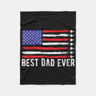 Bester Vater je US-Flagge Veteranen Tag Partioe 4. Fleecedecke