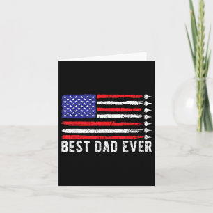Bester Vater je US-Flagge Veteranen Tag Partioe 4. Karte