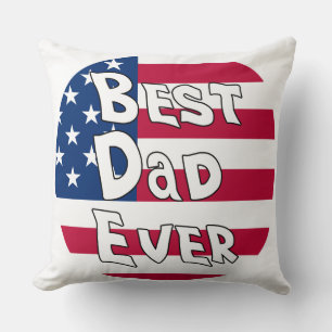 Bester Vater je USA-Flagge Kissen