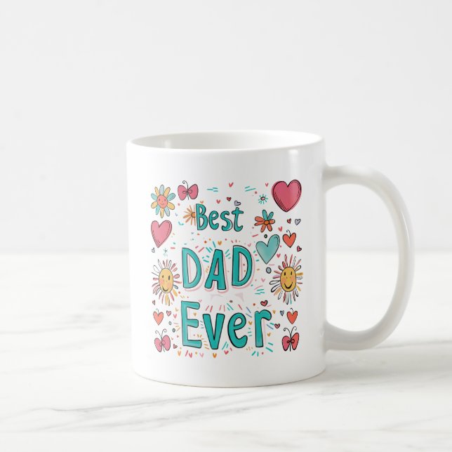 Bester Vater je | Vater des Jahres Kaffeetasse (Rechts)