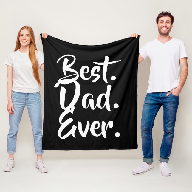 Bester Vater je, Vater Geschenk, Vatertag Geschenk Fleecedecke (Beispiel)
