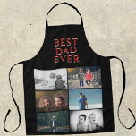 Bester Vater je Vater Tag 6 FotoCollage Schürze<br><div class="desc">Bester Vater je Vatertag 6 Foto Collage Schürze. 6 Fotos und der beste Papa je in der modernen Typografie. Personalisieren Sie die Schürze mit Ihren Fotos. Großartiges Geschenk und ein süßer Sake für einen Vater oder Großvater am Vatertag,  Geburtstag oder Weihnachten.</div>