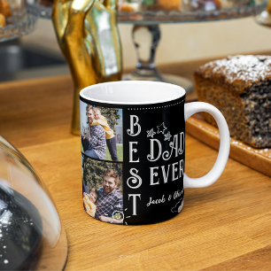 Bester Vater je Väter Tag Foto Collage Jumbo-Tasse