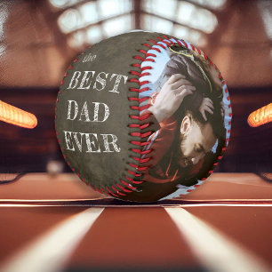 Bester Vater je Vatertag 2 Fotos rustikal Baseball