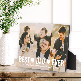Bester Vater je Vatertag 3 Foto Collage Fotoplatte