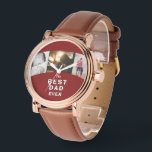 Bester Vater je Vatertag 3 FotoCollage Armbanduhr<br><div class="desc">Bester Vater je Vatertag 3 Foto Collage Watch - personalisierte Uhr für Papa mit 3 Fotos. Personalisieren Sie es mit Ihren Fotos. Ein perfektes Sake-Geschenk für einen Vater oder einen neuen Vater zum Vatertag,  Weihnachten oder Geburtstag.</div>