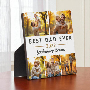 Bester Vater je Vatertag 5 FotoCollage Fotoplatte