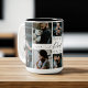 Bester Vater je | Vatertag 8 FotoCollage Zweifarbige Tasse (Best Dad Ever | Father's Day 8 Photo Collage Two-Tone Coffee Mug)