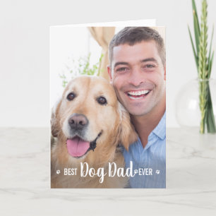 Bester Vater je Vatertag Custom Pet Foto Feiertagskarte