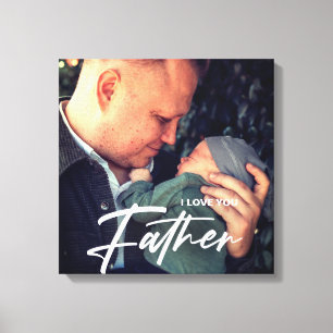 Bester Vater je Vatertag Danke Foto Leinwanddruck
