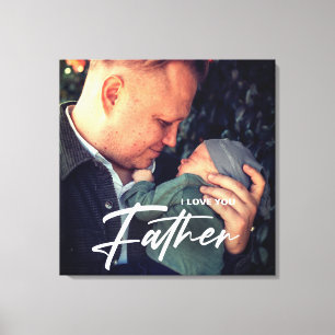 Bester Vater je Vatertag   Danke Foto Leinwanddruck