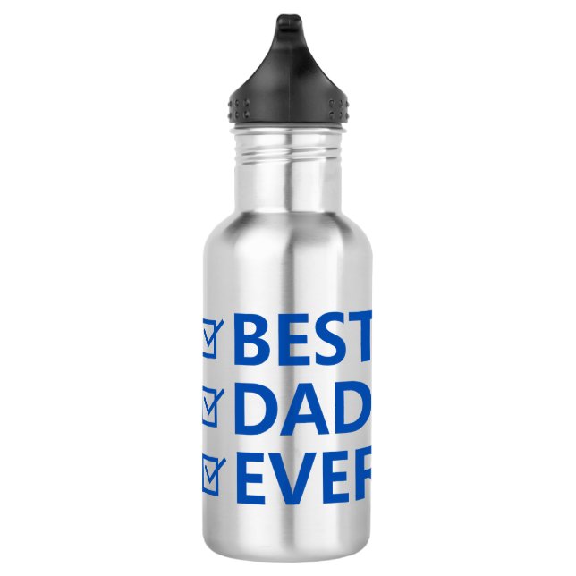 Bester Vater je Vatertag Edelstahlflasche (Rechts)