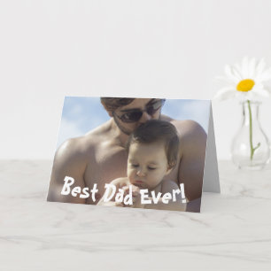 Bester Vater je Vatertag Foto Karte