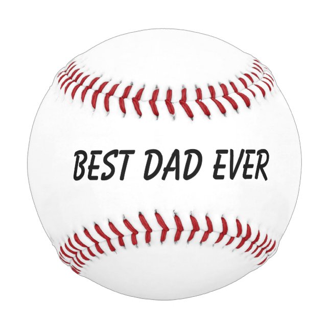 Bester Vater je Vatertag Geburtstag Geschenk Klass Baseball (Vorderseite)