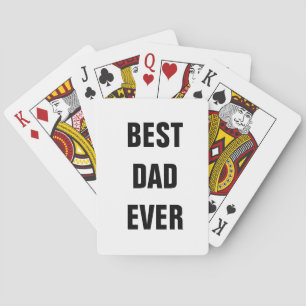 Bester Vater je Vatertag Geburtstag maßgeschneider Spielkarten