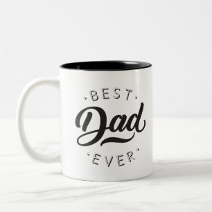Bester Vater je Vatertag Geschenk Glückwunsch Vat Zweifarbige Tasse