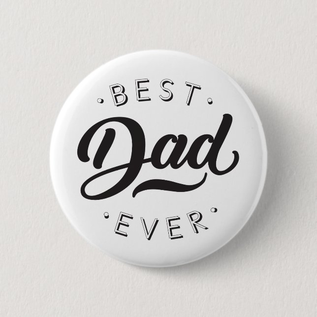 Bester Vater je Vatertag Geschenk Glückwunsch Vate Button (Vorderseite)