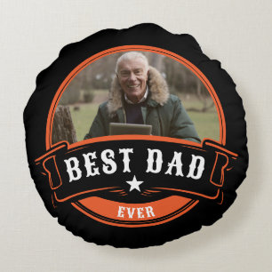 Bester Vater je Vatertag Geschenk Rundes Kissen