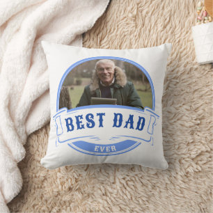 Bester Vater je Vatertag Geschenk weiß Kissen