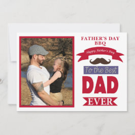 Bester Vater je Vatertag GRILLEN Foto Frame Schnur Einladung