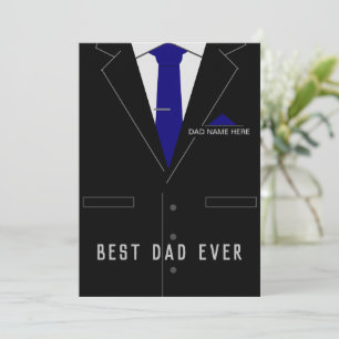 Bester VATER je Vatertag Karte Personalisierter Na