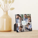Bester Vater je Vatertag Kinder FotoCollage Fotoplatte<br><div class="desc">Schenken Sie Papa diesen Tag des Vaters ein Geschenk mit dieser vier Foto-Collage-Plakette. "Best Vater Ever" erscheint in der Mitte in grau und aqua Buchstaben Set auf einem weißen Platz. Mit vier quadratischen Fotos individuell anpassen.</div>