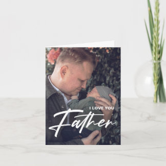 Bester Vater je | Vatertag Moderne Fotokarte Einladung