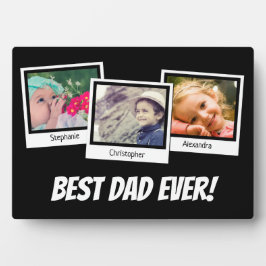 Bester Vater je Vatertag Snapshot 3 FotoCollage Fotoplatte