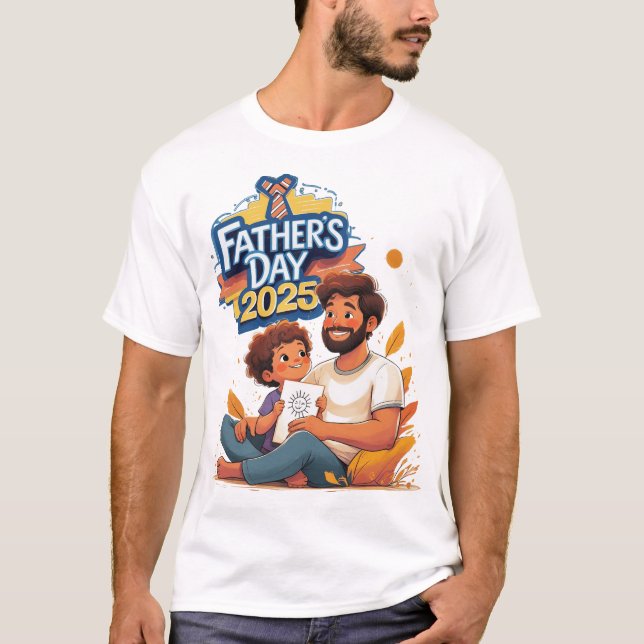 Bester Vater je - Vatertag T - Shirt (Vorderseite)