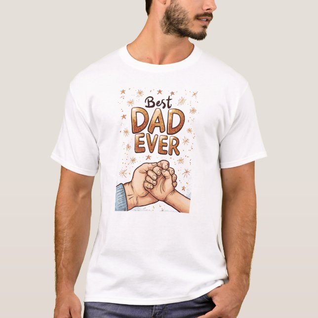 Bester Vater je - Vatertag T-Shirt (Vorderseite)