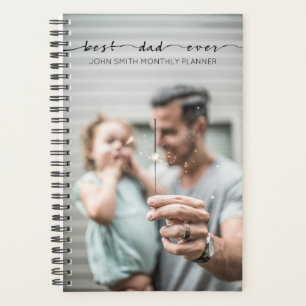 Bester Vater je Vatertag Typografie Fotovorlage Planer