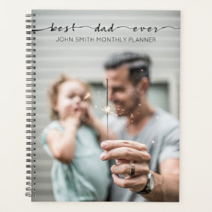 Bester Vater je Vatertag Typografie Fotovorlage Planer