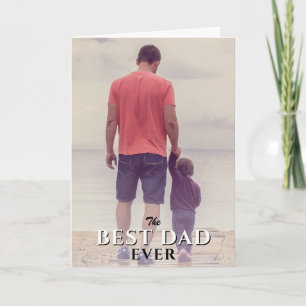 Bester Vater je Vatertag Vollfamilie Foto Karte