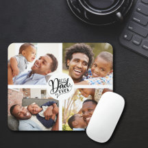 Bester Vater je Vier-Foto-Maus-Pad