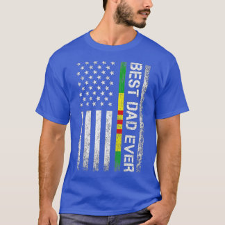 Bester Vater je Vietnam Veteran US-Flagge für Vate T-Shirt