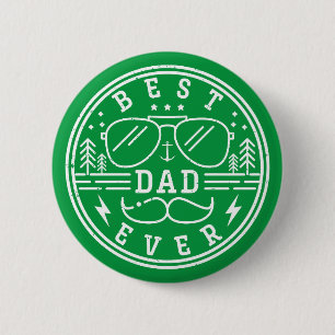 Bester Vater je Vintag Retro Vatertag Logo Button