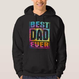 Bester Vater je Vintage Gefärbte Krawatte Vatertag Hoodie