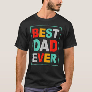 Bester Vater je Vintage Gefärbte Krawatte Vatertag T-Shirt
