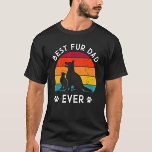 Bester Vater je Vintager Besitzer von Retrohunden T-Shirt