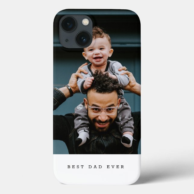 Bester Vater je Volles Foto Personalisiert Case-Mate iPhone Hülle (Rückseite)
