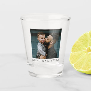 Bester Vater je Volles Foto Personalisiert Schnapsglas