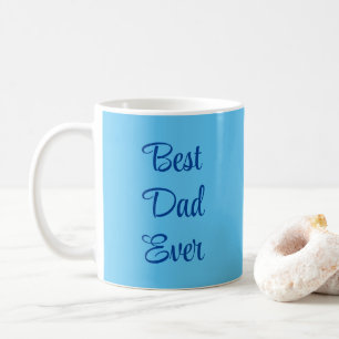 Bester Vater je Vorlage Light Blue Typografy Kaffeetasse