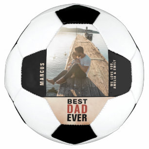 Bester Vater je Wasserfarbe Foto Fußball