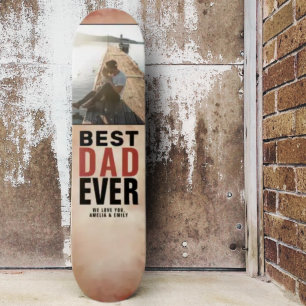 Bester Vater je Wasserfarbe Vatertag Foto Skateboard