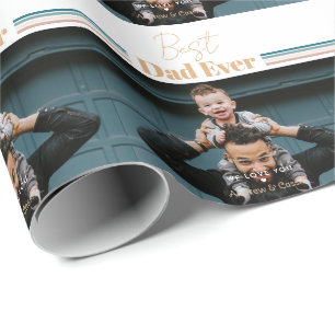 Bester Vater je Wir Liebe dich Geschenkpapier