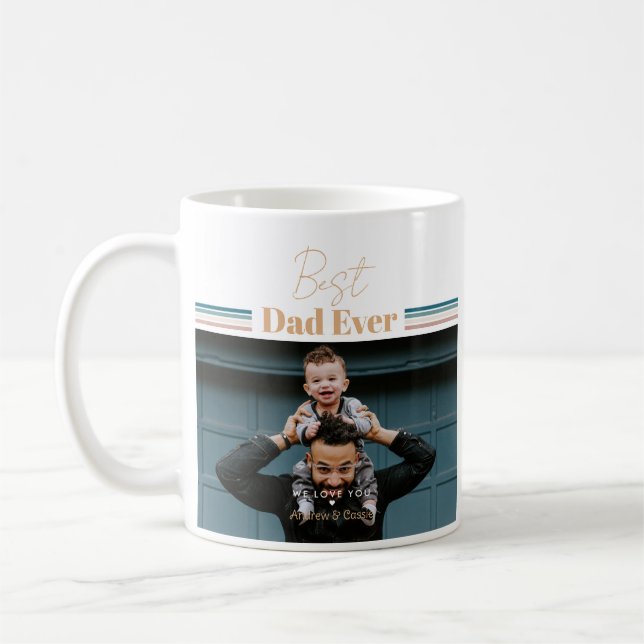 Bester Vater je Wir Liebe dich Kaffeetasse (Links)