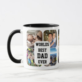 Bester VATER je Zehn Foto Collage Tasse